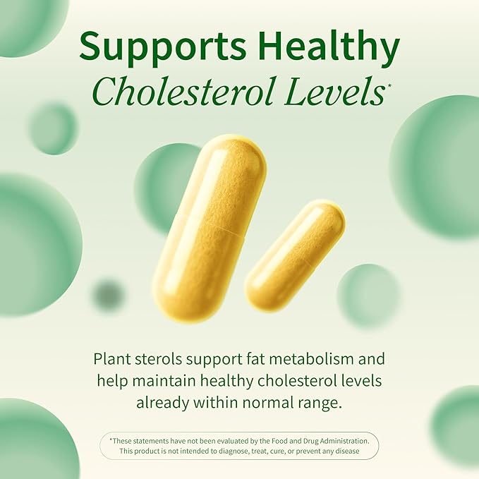 Snap Supplements Cholesterol Health + Magnesium Complex Bundle 60 Vegetarian Capsules Each