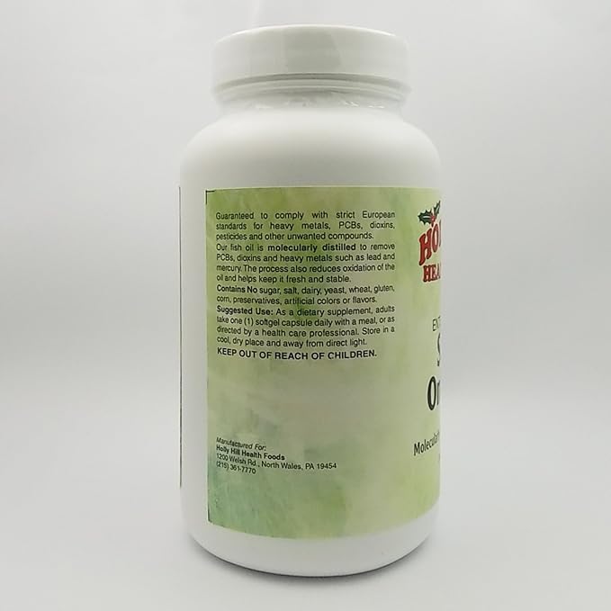 Holly Hill Health Foods Super Omega-3 (Enteric Coated) 120 Softgels