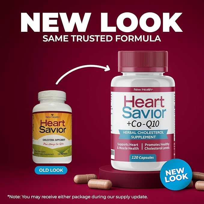 Natural Supplement with CoQ10 Red Yeast Rice Niacin Policosanol and Guggul. The Natural Way. by New Health Plus 60 MG Co-Q10 (120 caps)