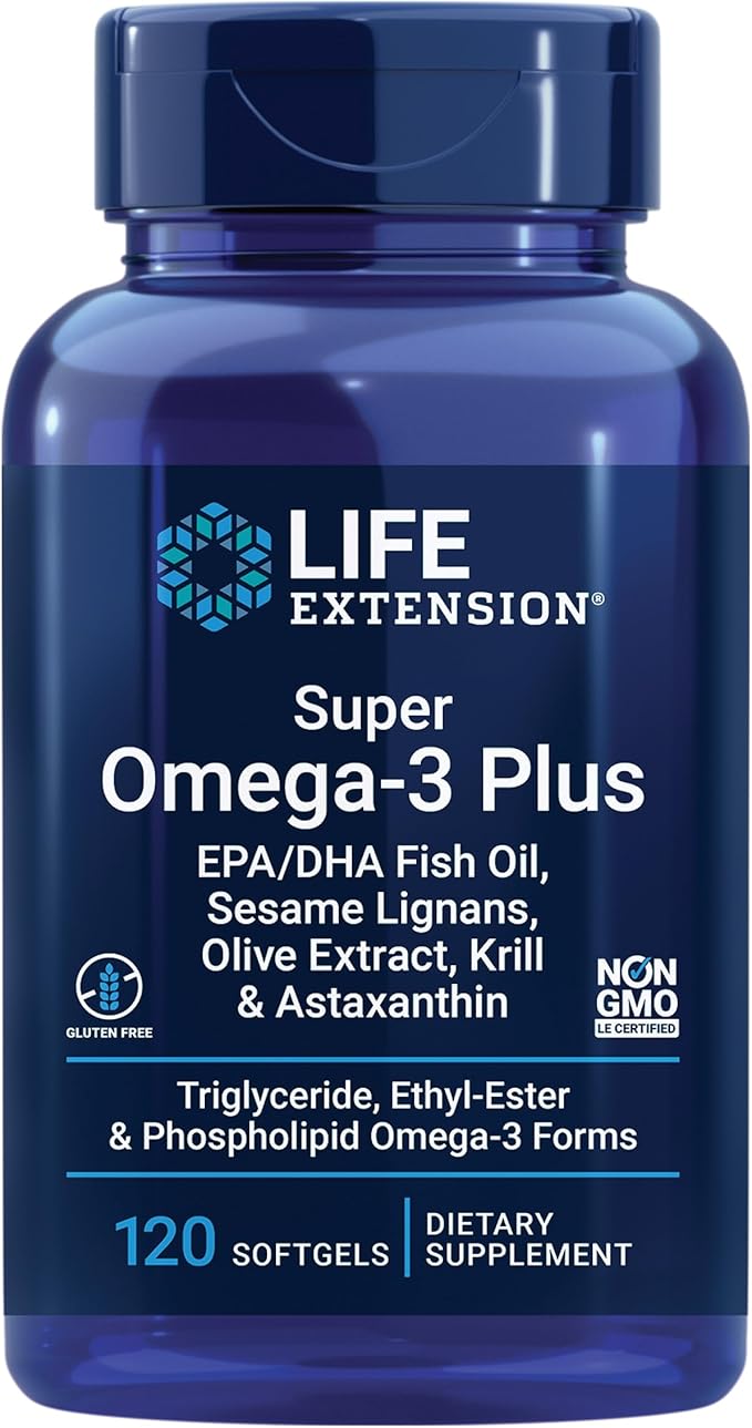 Life Extension Super Omega-3 Plus EPA/DHA Fish Oil Sesame Lignans &amp Neuro-mag Magnesium L-threonate