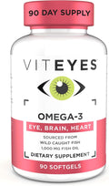 Viteyes Omega-3 Vision Health Supplement EPA &amp DHA Rich Dietary Supplement 90 Softgels