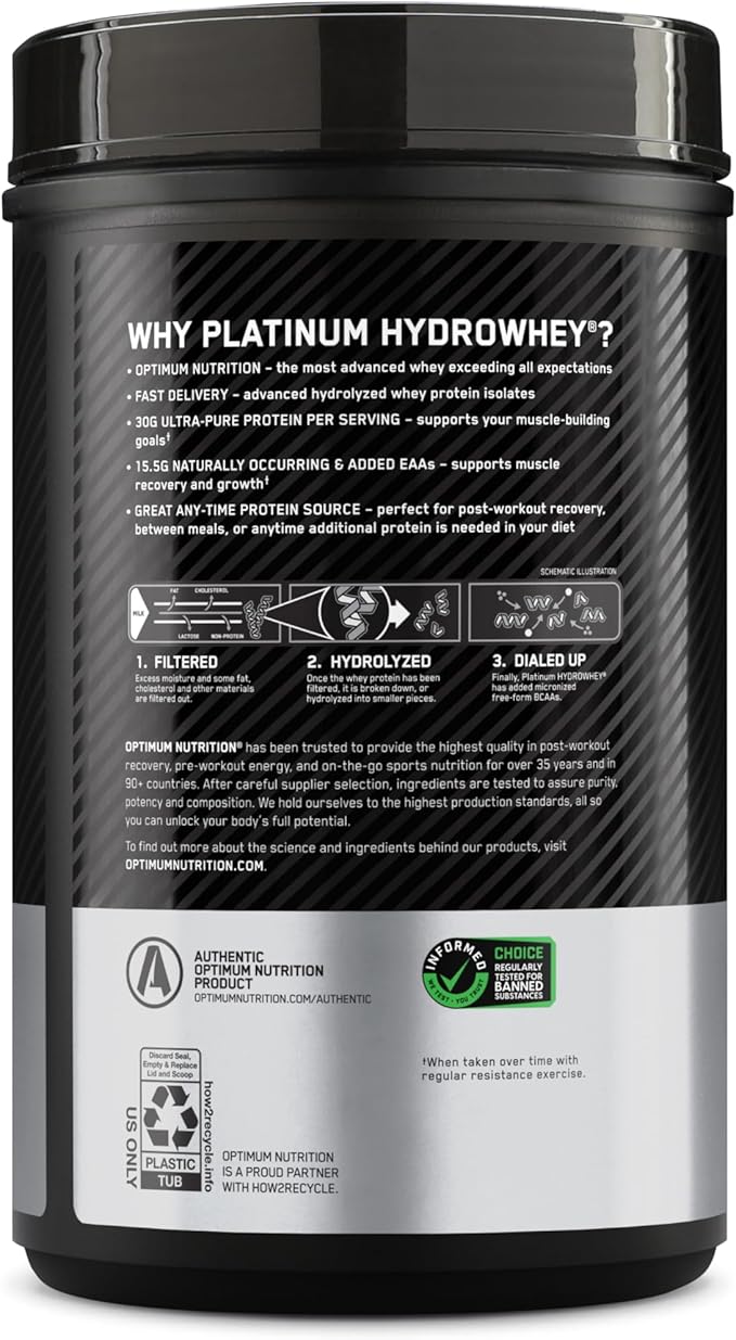 Optimum Nutrition Platinum Hydro Whey Turbo Chocolate 1.75 Pound