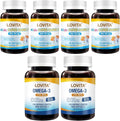LOVITA Multi-Child Family Bundle - 2 Adult Fish Oil &amp 4 Kid’s Super Smart DHA Lemon Flavor Softgels for Brain &amp Vision (6 Pc Set)