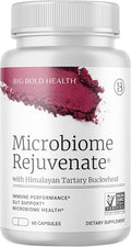 BIG BOLD HEALTH Microbiome Rejuvenate Prebiotic + Probiotic Supplement for Gut Health &amp Immune Support - with Himalayan Tartary Buckwheat - Gluten-Free (60 Count)