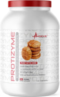 Metabolic Nutrition Protizyme 100% Whey Protein Powder High Protein Low Carb Low Fat Whey Protein Digestive Enzymes 24 Essential Vitamins and Minerals 4 Pound (52 ser)