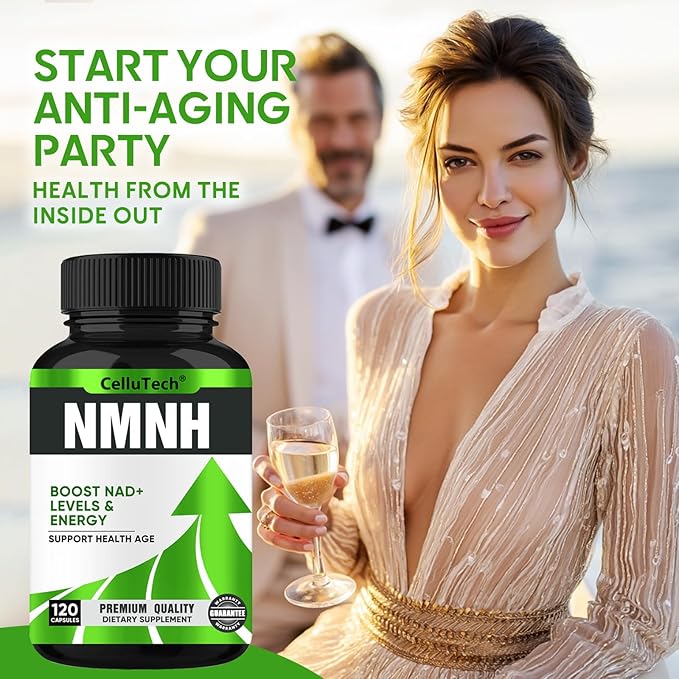 Advanced NMNH Supplement (Dihydronicotinamide Mononucleotide) 500mg - High Purity NAD+ Support Formula - Supports Cellular Energy Vitality and Focus - 120 Vegan Capsules