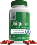 Health Thru Nutrition Ubiquinol 50mg 90 Softgels as Kaneka QH Reduced CoQ-10 | Stabilized - 3rd Party Tested | Enhanced Bioavailability | Cardiovascular &amp Mitochondria Function Support | Non-GMO