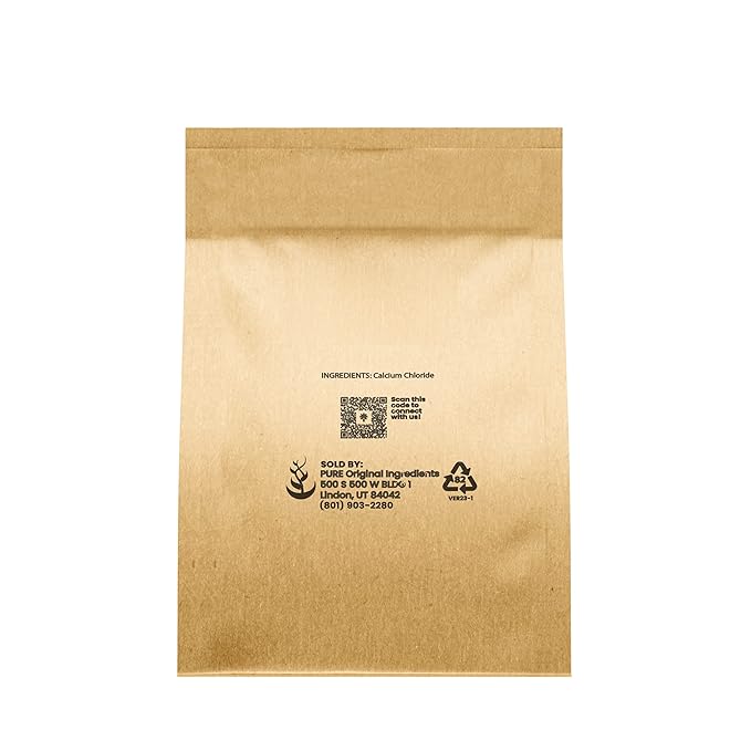 Pure Original Ingredients Calcium Bundle (1lb) Calcium Chloride Calcium Citrate Calcium Lactate