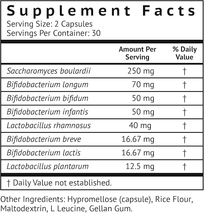 VitaMonk Low Histamine Probiotics Fight Histamine Intolerance and Support Balanced Gut Health - Histamine Free Probiotic for Those Seeking Health Improvements with Histamine Control -60 Capsules