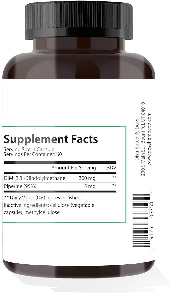 DOSE 300MG DIM Premium Multivitamin for Daily Wellness - Supports Energy Immunity and Overall Health