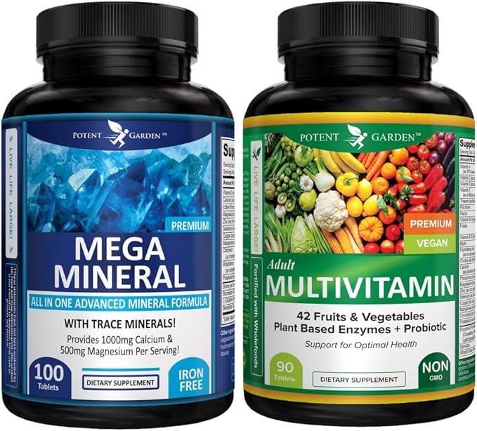 Potent Garden Mega Mineral + Multivitamin Bundle | Daily Wellness Support