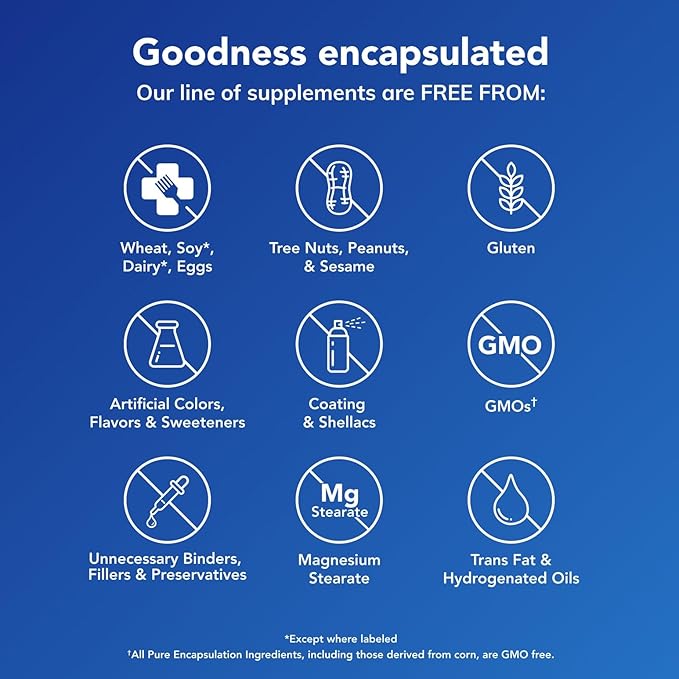 Pure Encapsulations Magnesium (Citrate) - Supplement for Sleep Heart Health Cognitive Health Bone Health Energy Muscles and Metabolism* - with Premium Magnesium - 180 Capsules