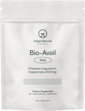 Adapt Naturals Magnesium Glycinate Supplement Bioavailable High Absorption Pure Magnesium Chelate Complex Supports Gut Health Sleep Relaxation Bone and Muscles - 30 Days Supply