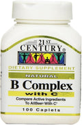 21st Century B Complex with Vitamin C Tablets 100-Count (3 Pack)