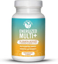 Energized Multi - Potent Multivitamin with 40 Fully Bioavailable Nutrients B Complex Vitamins Vitamin D Vitamin C Vitamin K Zinc Quercetin Calcium Magnesium in Alkalizing Forms - 180 tabs
