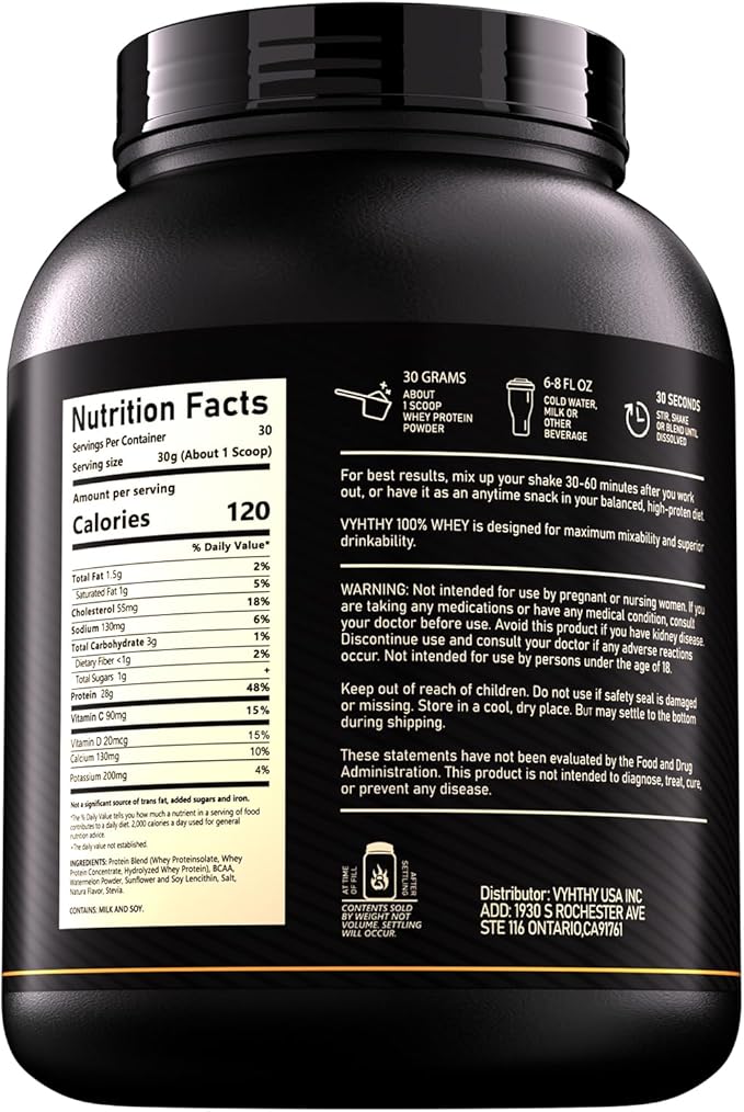 Watermelon Flavored Whey Protein Powder24g Protein per Serving Fast-Absorbing Concentrated whey Protein Low Sugar Gluten-Free Natural Flavor 2 lbs/32 oz.