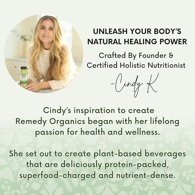 Remedy Organics Tropical Greens 12-Pack | Plant Based 16g Protein Shakes Ready to Drink | USDA Organic Gluten Free Dairy Free Soy Free