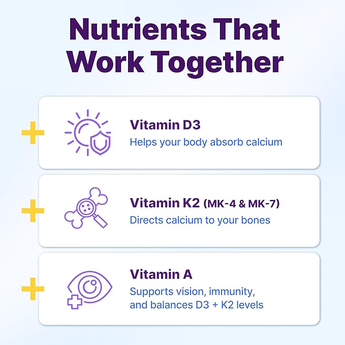 InnovixLabs Vitamin D3 K2-5000 IU Vitamin D3 Plus 600 mcg Vitamin K2 MK4 and MK7 for Max Calcium Absorption Supports Bone Immune Heart Health 3rd Party Tested Gluten Free 60 Softgels