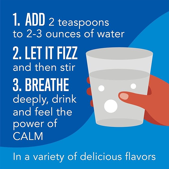 Natural Vitality Calm Magnesium Supplement Anti-Stress Drink Mix Powder Gluten Free Vegan &amp Non-GMO Orange 8 oz