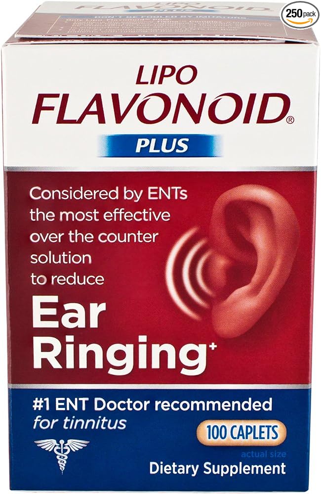 Lipo-Flavonoid Ear Health Dietary Supplement Caplets 100 Count (Pack 5)