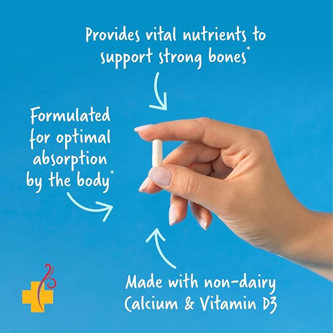 Redd Remedies Calcium Mag + D Vitamin D3 and Calcium for Strong Bone Support 120 Vegetarian Capsules