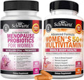 BioSchwartz Probiotic Menopause Supplement for Women (2 Month Supply) Plus Daily Multivitamin for Women 50 &amp Over (1 Month Supply)