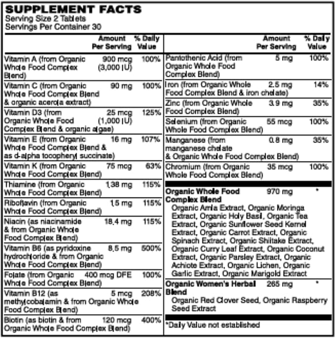Whole Food Women's Multi Tab