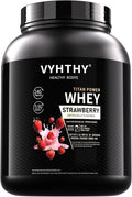 Strawberry Flavored Whey Protein Powder24g Protein per Serving Fast-Absorbing Concentrated whey Protein Low Sugar Gluten-Free Natural Flavor 2 lbs/32 oz.