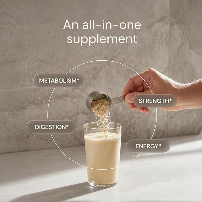 Blueprint Bryan Johnson Vegan Protein Meal Replacement – Plant Based Hemp Protein with 27g Protein Per Serving – Low Calorie Chai Flavored Protein for Women &amp Men – Dairy Free– 15 Servings