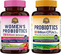 Vitalitown Probiotic Bundle (Pack of 2) | Women’s Probiotics 120 Billion (Item 1) &amp Probiotics 60 Billion (Item 2) | Shelf Stable | Digestive &amp Women’s Health | 30 Servings Each