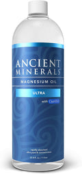 Ancient Minerals Magnesium Oil Ultra with OptiMSM Refill 33.8 oz. - Pure Genuine Zechstein Magnesium Chloride Supplement with MSM - Best Topical Skin Application for Dermal Absorption
