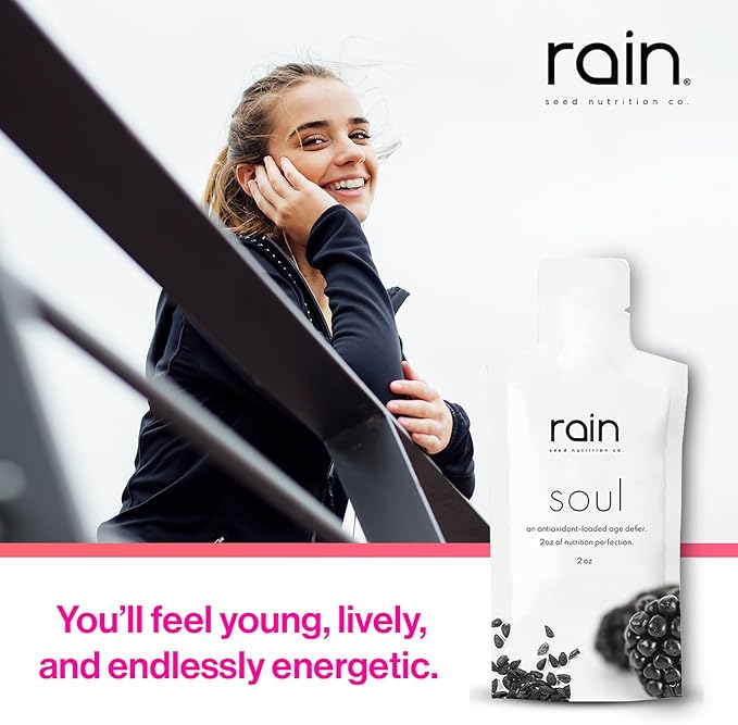 Rain - Soul - Super Supplement with Powerful Nutrients &amp Vitality-Boosting Ingredients for Wellness &amp Immune Support - 2 Boxes (60 Pouches)
