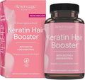 Reserveage Beauty Keratin Hair Booster with Biotin &amp Resveratrol - Hair &amp Nail Growth Supplement for Women - Supports Healthy Thickness &amp Shine with Biotin - 120 Capsules (60 Servings)