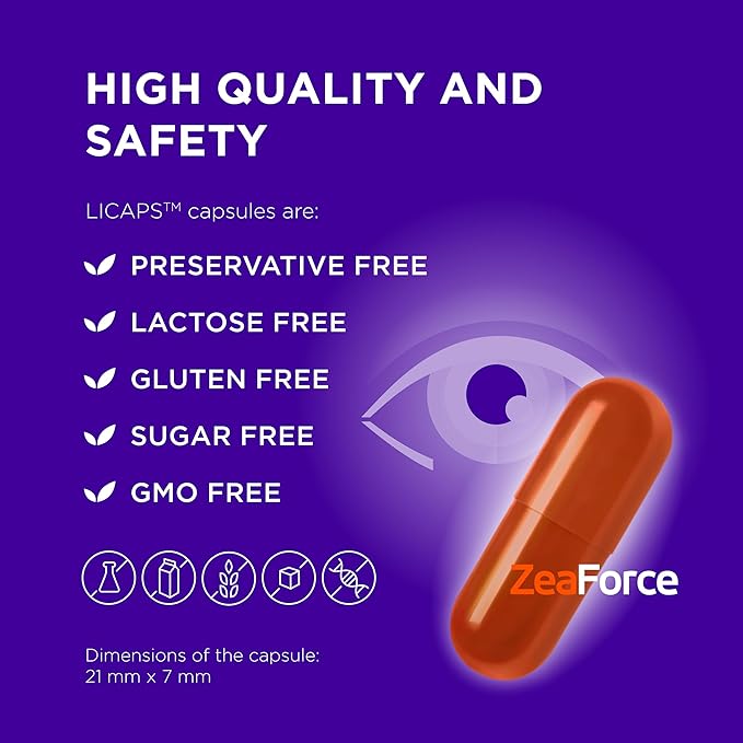 Excellent Vision with 1 Capsule/Day. Concentrated Composition. Multidirectional Action. Liquid Formula for Complete Absorption and Faster Effect. Laboratory Tested. (3 Month Supply)