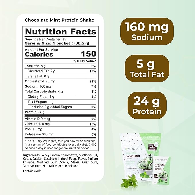 Youngevity Chocolate Mint Protein Shake