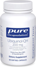 Pure Encapsulations Ubiquinol-QH - 200 mg Ubiquinol - Active Form of Coenzyme Q10 - Heart Health &amp Energy Metabolism Support* - Antioxidant Supplement - 60 Softgel Capsules