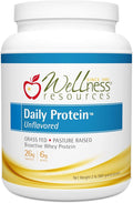 Wellness Resources Daily Protein Unflavored - Grass Fed Pasture Raised Bioactive Whey Protein Isolate - Soy-Free Gluten-Free - (2 lbs)