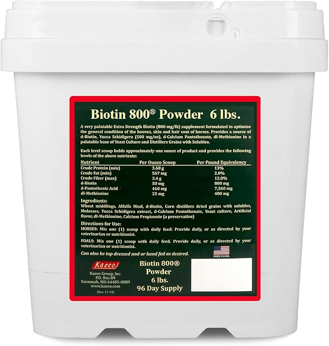 BIOTIN 800 Powder 6LB D/S