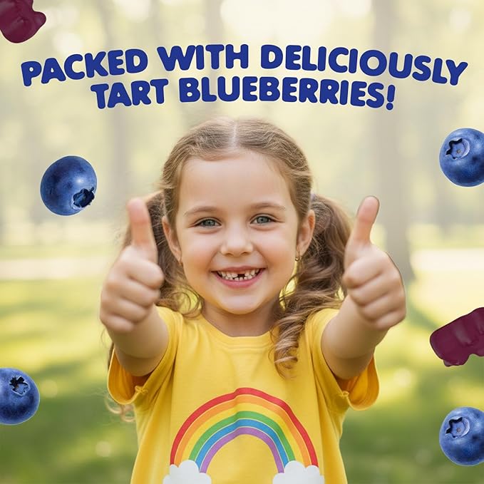 DR. MORITZ Sugar-Free Calm Magnesium Gummies for Kids and Adults - Non-GMO Magnesium Citrate Gummies - Blueberry Flavor - 2-Pack (60 Count)