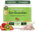 Feel Goods Gut Guardian Gut Health Powder Drink Mix - Probiotic Fiber Powder with Prebiotics &amp L Glutamine for Digestive Health Bloating Relief &amp Digestion Support - Zero Sugar &amp Organic