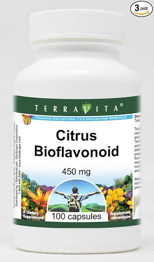 Citrus Bioflavonoid - 450 mg (100 Capsules ZIN: 519779) - 3 Pack