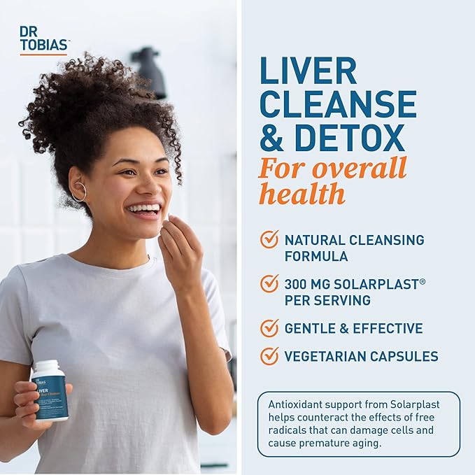 Dr. Tobias Adult Multivitamin &amp Liver 21 Day Cleanse for Men &amp Women Supports Energy Immunity and Liver Cleanse with 42 Fruits &amp Vegegtables Probiotics Solarplast Artichoke Milk This