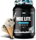 REDCON1 MRE LITE Whole Food Protein Powder Cookies &amp Cream - Lactose Free Meal Replacement with Animal Protein Blends - Easy to Digest Formula - Only 3g Carb per Serving (30 Servings)