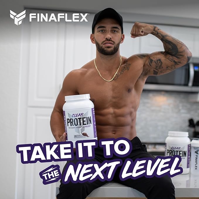 FINAFLEX CLEAR PROTEIN Vanilla - 2 lb - Promotes Muscular Performance &amp Growth - Milkshake-Like Taste - Low Carb Low Fat &amp Gluten Free - 27 Servings