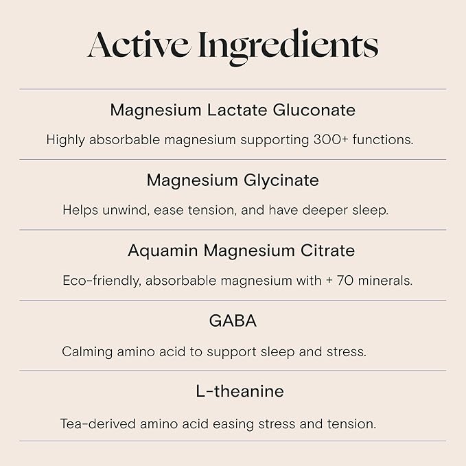 mellö Magnesium Supplement Superblend Powder - Magnesium Glycinate with L-Theanine GABA and 70 Trace Minerals - Supports Sleep Relaxation Balanced Energy - Lavenderberry Flavor 30 Servings
