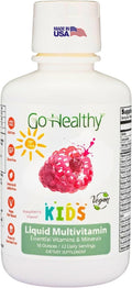 Go Healthy Kids Liquid Multivitamin Immune Support Kid Liquid Multivitamins High Absorption Vegan Vitamins Kids Vitamins Multivitamin Raspberry Flavor - 30-60 Servings