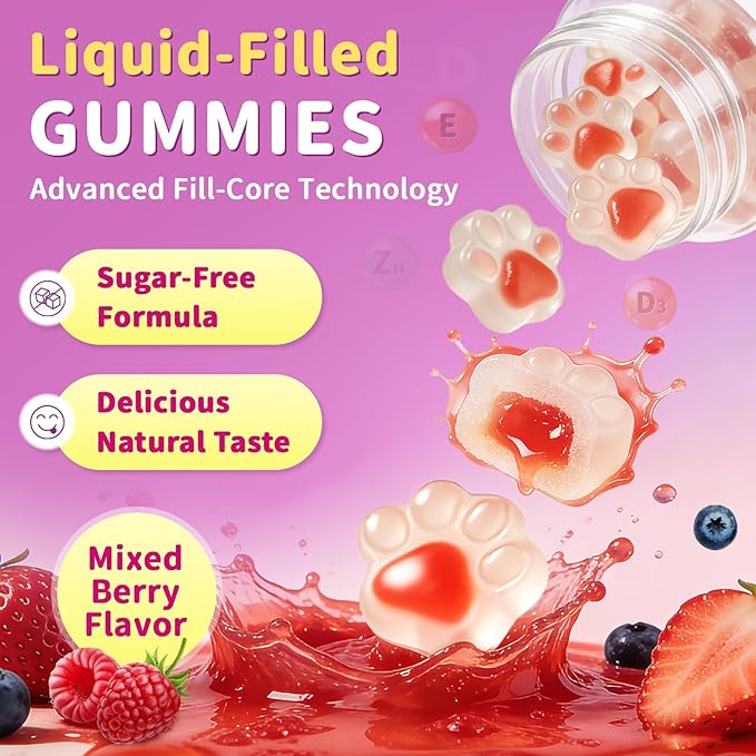 Multivitamin for Women Gummies With Iron Magnesium Folate Biotin Zinc Womens Multivitamin Gummy Vitamin D3 A C E B Complex for Beauty Energy Immune Bone Sugar Free (120 Count-2 Pack)
