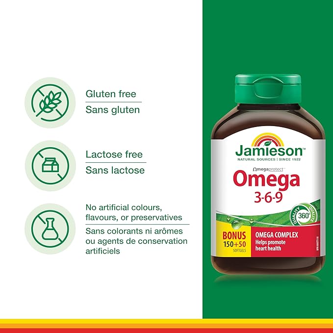 Jamieson Nature's Finest Omega 3-6-9 200 capsules