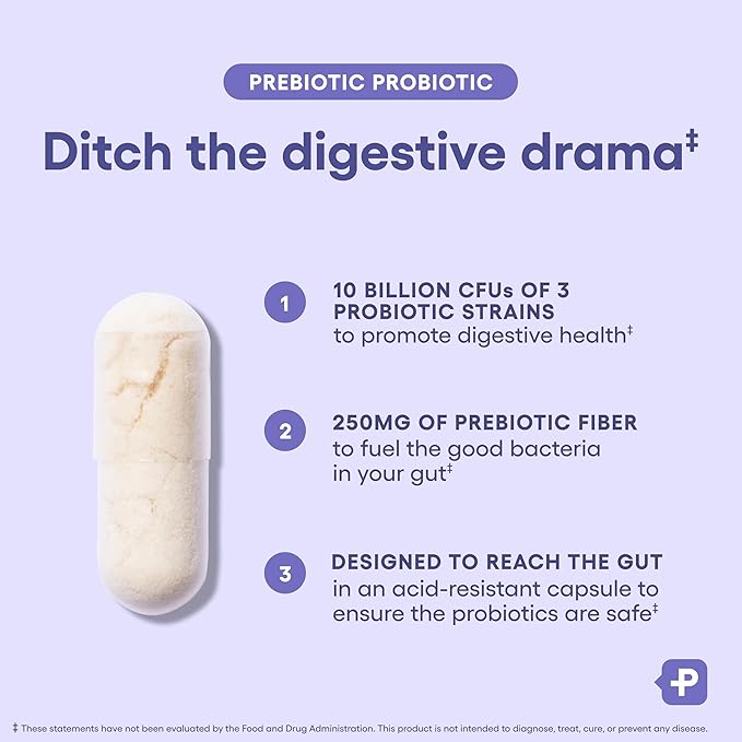 Physician's CHOICE Prebiotic-Probiotic + Digestive Multi-enzymes 60CT - Digestive Health Bundle