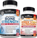 BioSchwartz Bone Strength Mineral Supplement with Calcium and Magnesium (2 Month Supply) Plus Daily Multivitamin for Women 50 &amp Over (1 Month Supply)